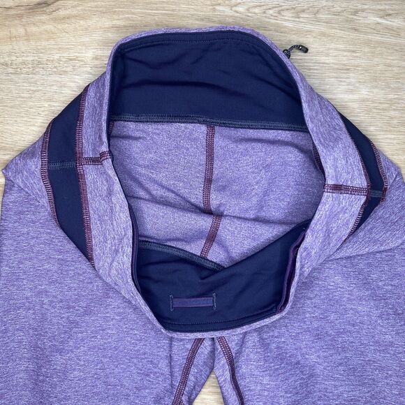 Lululemon Woman’s 6 Purple Run Inspire Crop II Leggings Zipper Pocket Adjust - Picture 2 of 6